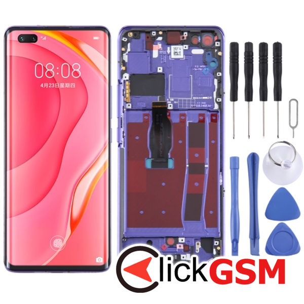 Piesa Display Cu Touchscreen Si Rama Blue Huawei Nova 7 Pro 5g 303b