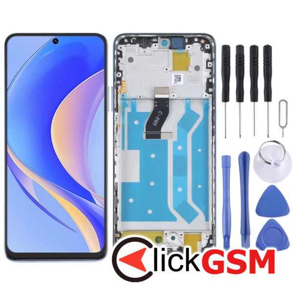 Piesa Piesa Display Cu Touchscreen Si Rama Blue Huawei Nova Y90 2us8