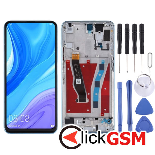 Piesa Piesa Display Cu Touchscreen Si Rama Blue Huawei P Smart Pro 23tg