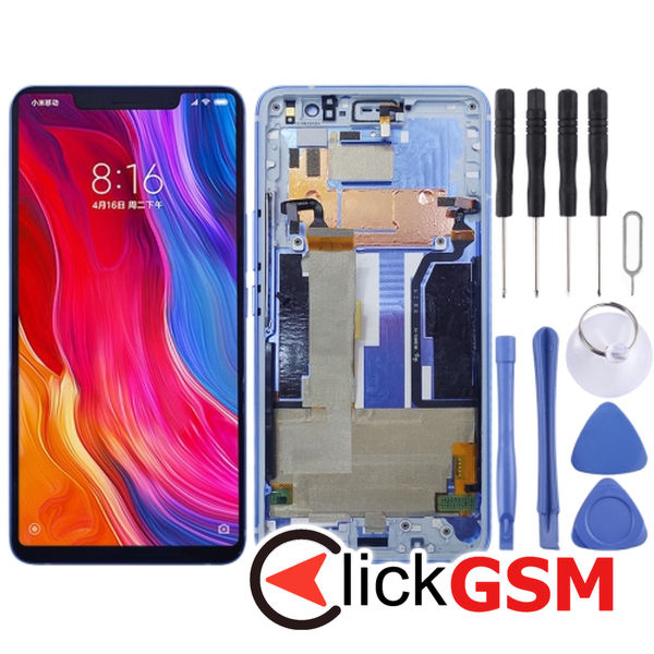 Piesa Piesa Display Cu Touchscreen Si Rama Blue Xiaomi Mi 8 Se 25jy