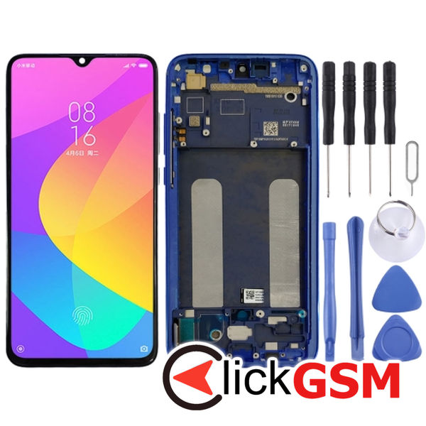 Piesa Display Cu Touchscreen Si Rama Blue Xiaomi Mi Cc9 25z8