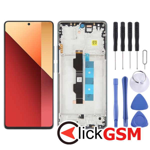 Piesa Piesa Display Cu Touchscreen Si Rama Blue Xiaomi Poco M6 Pro 49an