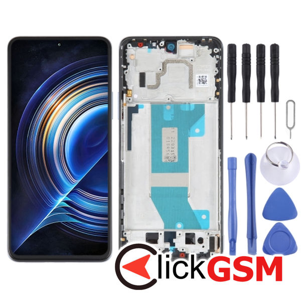 Piesa Display Cu Touchscreen Si Rama Blue Xiaomi Redmi K50 2uyl