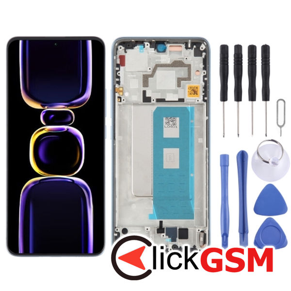 Piesa Display Cu Touchscreen Si Rama Blue Xiaomi Redmi K60 3eua