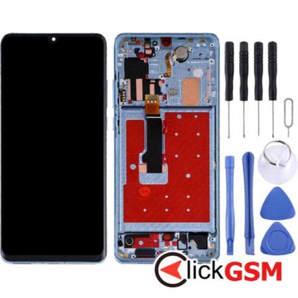 Piesa Display Cu Touchscreen Si Rama Crystal Huawei P30 Pro 23t6