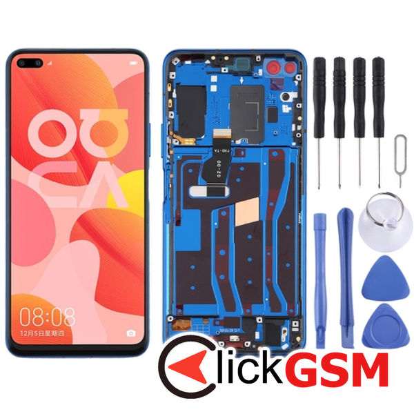 Piesa Piesa Display Cu Touchscreen Si Rama Dark Blue Huawei Nova 6 4ne1