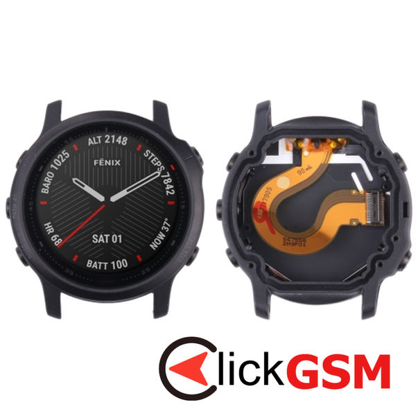 Piesa Display Cu Touchscreen Si Rama Garmin Fenix 6s 30bj