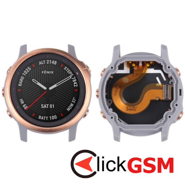 Piesa Display Cu Touchscreen Si Rama Garmin Fenix 6s 30bk