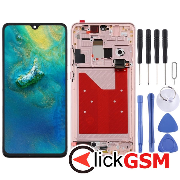 Piesa Piesa Display Cu Touchscreen Si Rama Gold Huawei Mate 20 2f7w