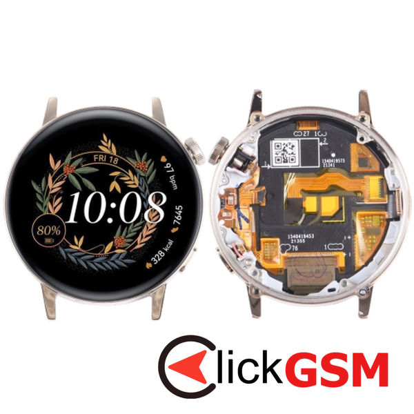 Piesa Display Cu Touchscreen Si Rama Gold Huawei Watch Gt3 42mm 2zmd