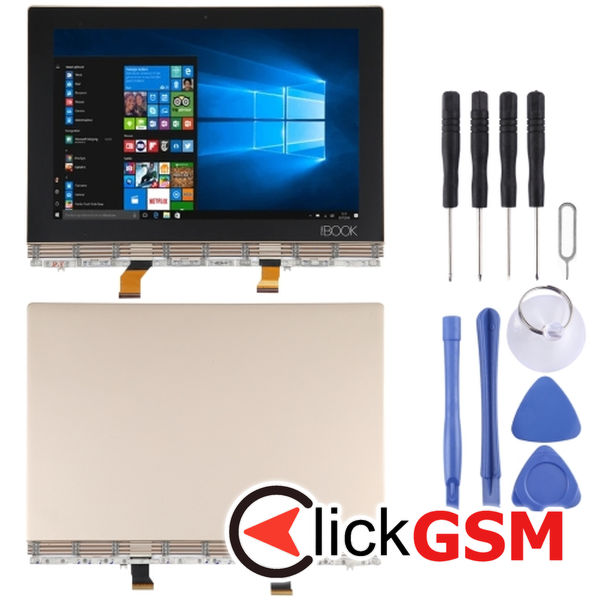 Piesa Display Cu Touchscreen Si Rama Gold Lenovo Yoga 2tm5