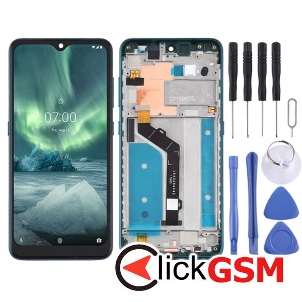 Piesa Piesa Display Cu Touchscreen Si Rama Green Nokia 7.2 49oy