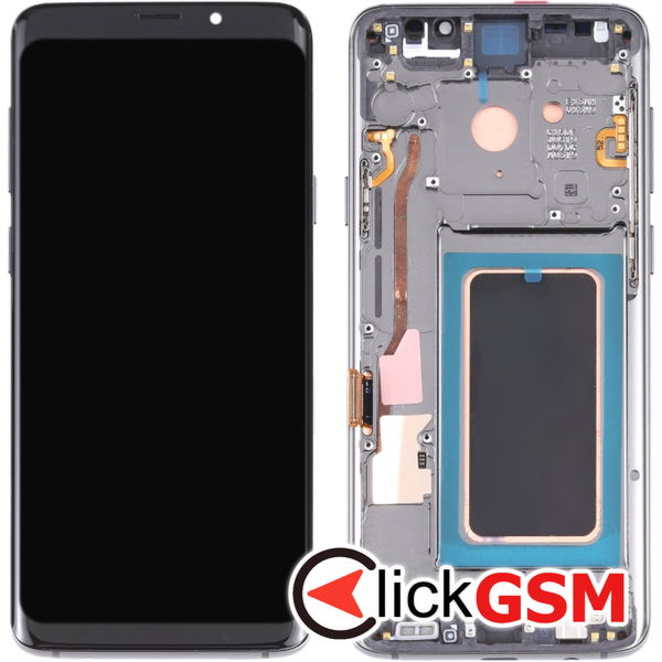 Piesa Display Cu Touchscreen Si Rama Grey Samsung Galaxy S9 4enb