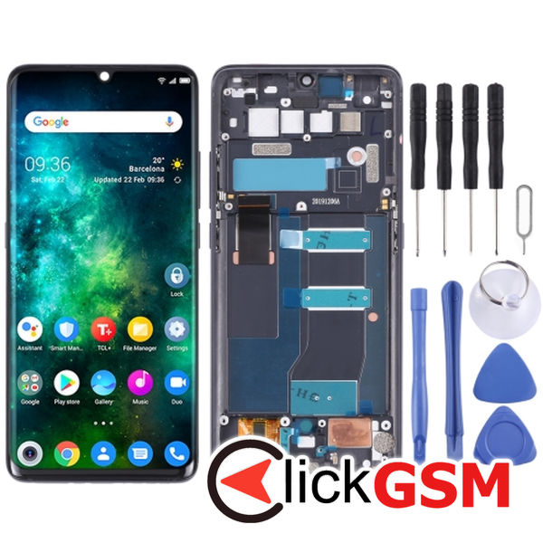 Piesa Piesa Display Cu Touchscreen Si Rama Grey Tcl 10 Plus 21lm