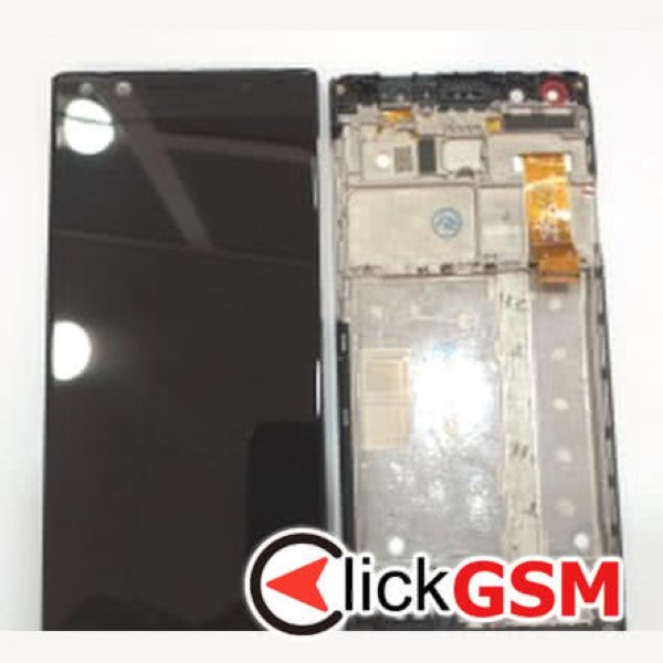 Piesa Display Cu Touchscreen Si Rama Gri Alcatel 5 2r8n