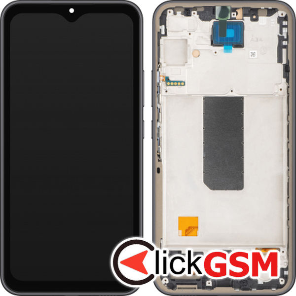 Piesa Display Cu Touchscreen Si Rama Gri Inchis Samsung Galaxy A34 5g 4i01