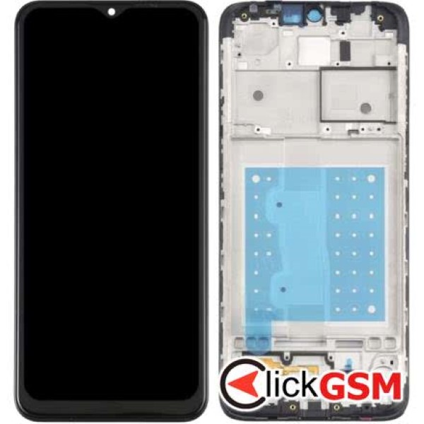 Piesa Display Cu Touchscreen Si Rama Gri Motorola Moto E7 Power 1svm