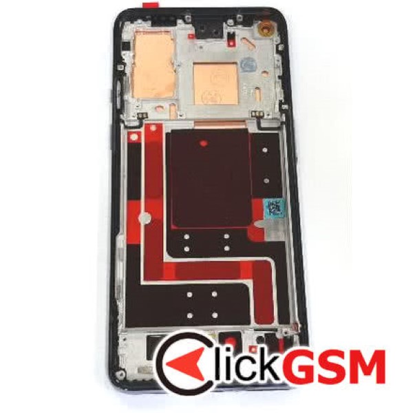 Piesa Display Cu Touchscreen Si Rama Gri Oneplus 9 24to