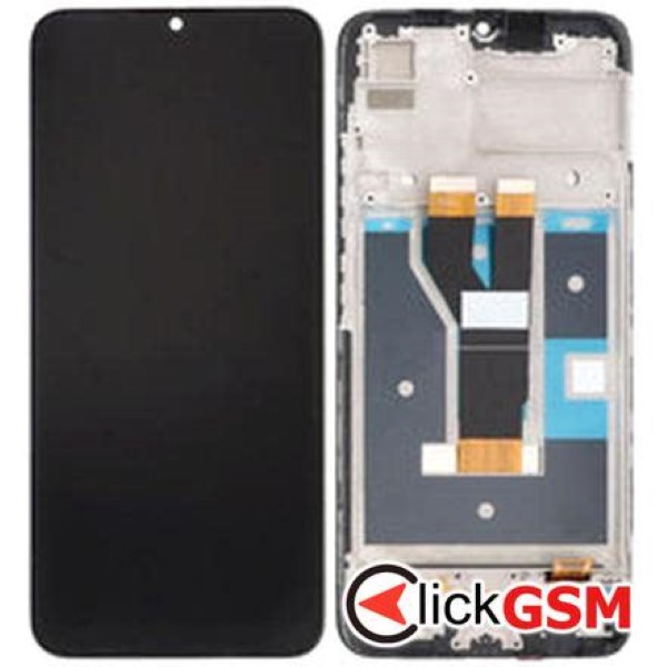 Piesa Display Cu Touchscreen Si Rama Gri Realme C11 2021 27x4