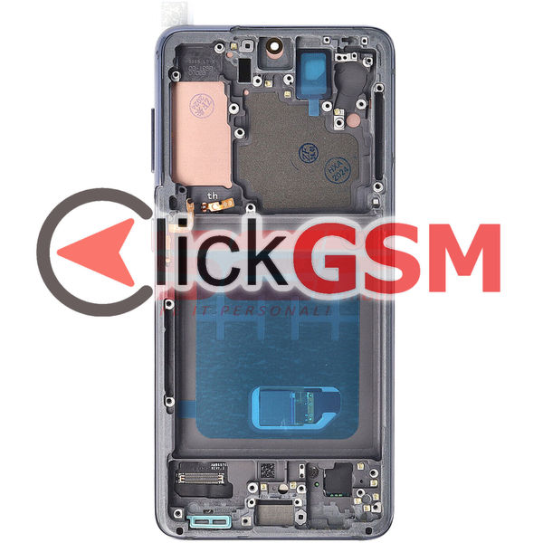 Piesa Display Cu Touchscreen Si Rama Gri Samsung Galaxy S21 5g 4l03