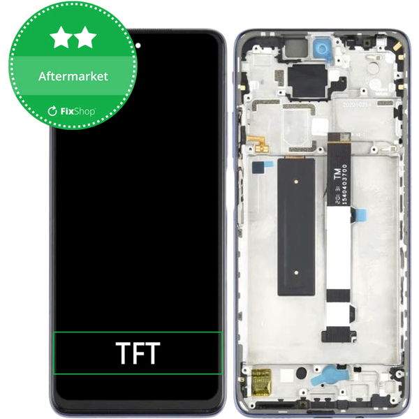 Xiaomi Mi 10T Lite · Xiaomi Mi 10T Lite 5G - Ecran LCD + Sticla Tactila + Rama (Pearl Gray) TFT