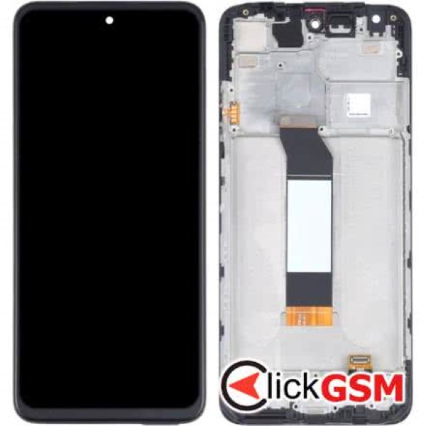 Piesa Display Cu Touchscreen Si Rama Gri Xiaomi Redmi Note 10 5g 1qox