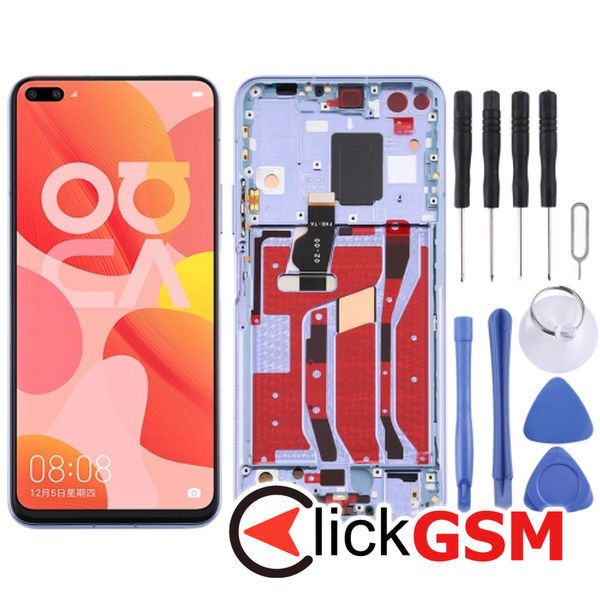 Piesa Display Cu Touchscreen Si Rama Huawei Nova 6 5g 302v