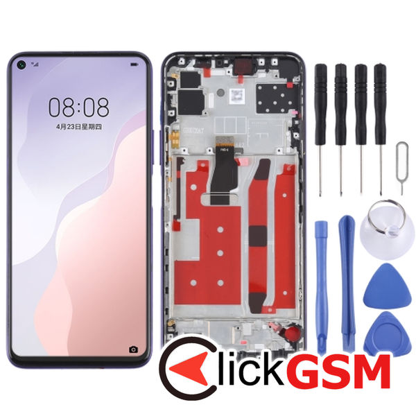 Piesa Display Cu Touchscreen Si Rama Huawei Nova 7 Se 5g 2us7