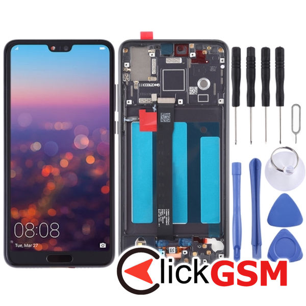 Piesa Display Cu Touchscreen Si Rama Huawei P20 2f7m