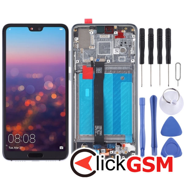 Piesa Display Cu Touchscreen Si Rama Huawei P20 2f7n