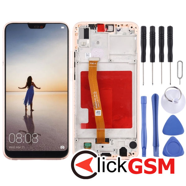 Piesa Display Cu Touchscreen Si Rama Huawei P20 Lite 4nf3