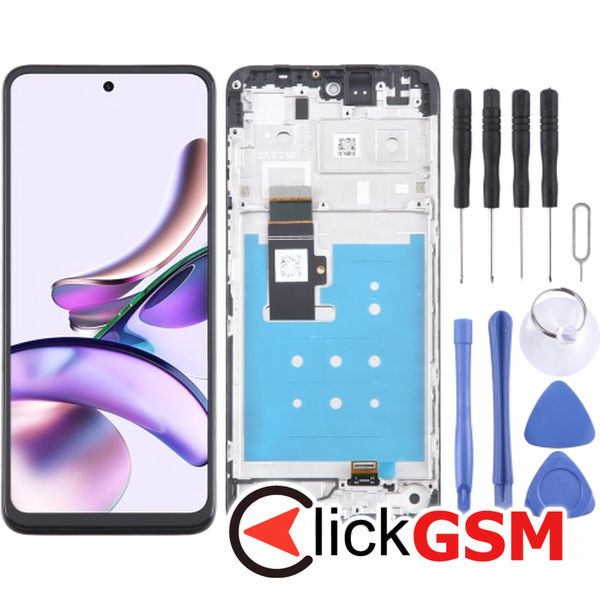 Piesa Display Cu Touchscreen Si Rama Motorola Moto G13 3fvr