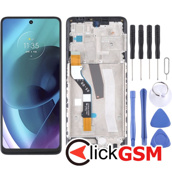 Piesa Piesa Display Cu Touchscreen Si Rama Motorola Moto G51 5g 22s2