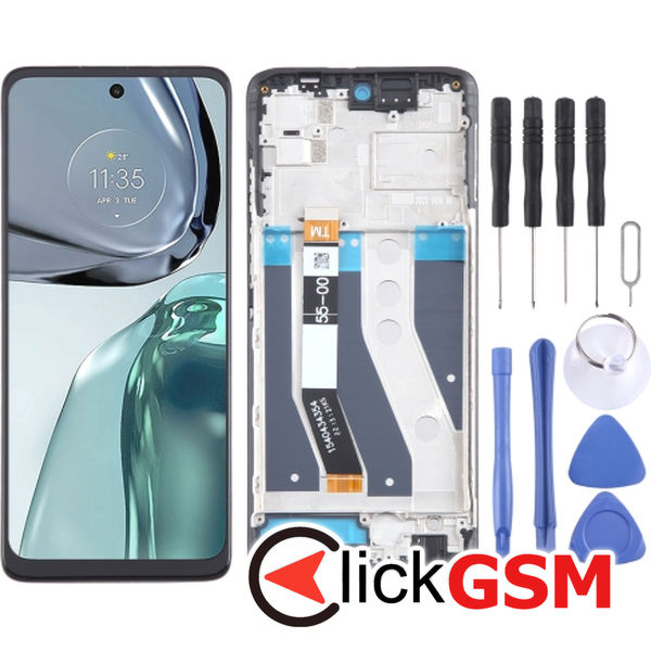 Piesa Display Cu Touchscreen Si Rama Motorola Moto G62 5g 3fyh