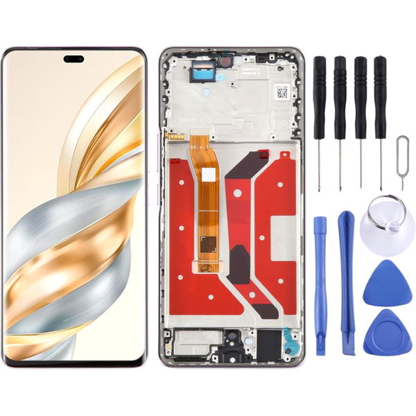 Honor X60 Pro · For Honor X60 Pro LCD Screen Digitizer Full Assembly with Frame (Purple)