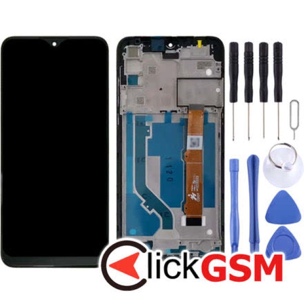 Piesa Display Cu Touchscreen Si Rama Negru Alcatel 1s 2020 24i7