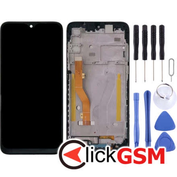 Piesa Display Cu Touchscreen Si Rama Negru Alcatel 1se 2020 24i6