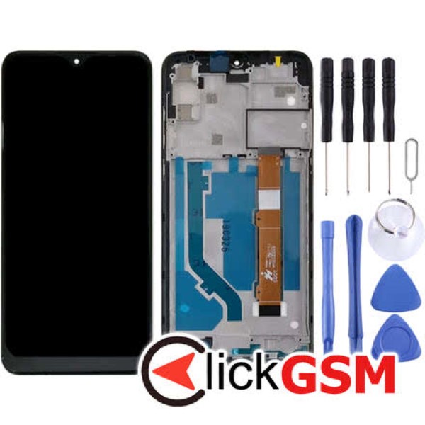 Piesa Display Cu Touchscreen Si Rama Negru Alcatel 3l 2020 24i5