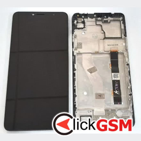 Piesa Display Cu Touchscreen Si Rama Negru Alcatel 3v 2019 2qry