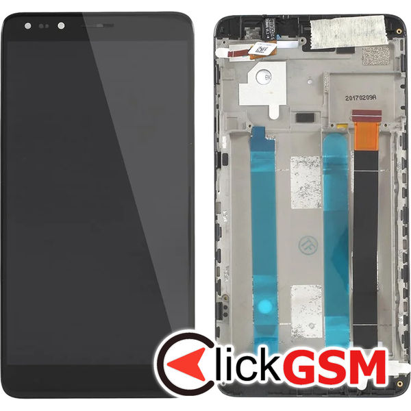 Piesa Piesa Display Cu Touchscreen Si Rama Negru Alcatel Pop 4 4qfk