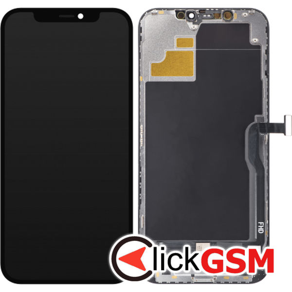 Piesa Display Cu Touchscreen Si Rama Negru Apple Iphone 12 Pro Max 4i10