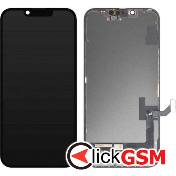 Piesa Display Cu Touchscreen Si Rama Negru Apple Iphone 14 4i1e