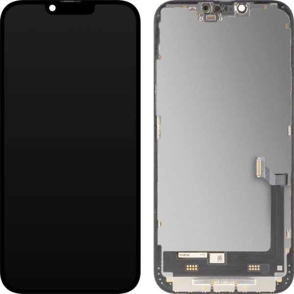 Apple iPhone 14 Plus · Display cu Touchscreen MP compatibil cu Apple iPhone 14 Plus, cu Rama, Versiune Premium Soft OLED FHD 120Hz Diagnostic, Negru