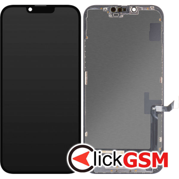 Piesa Piesa Display Cu Touchscreen Si Rama Negru Apple Iphone 14 Plus 4i1d