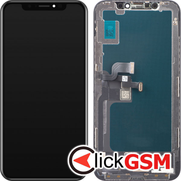 Piesa Display Cu Touchscreen Si Rama Negru Apple Iphone X 4i17