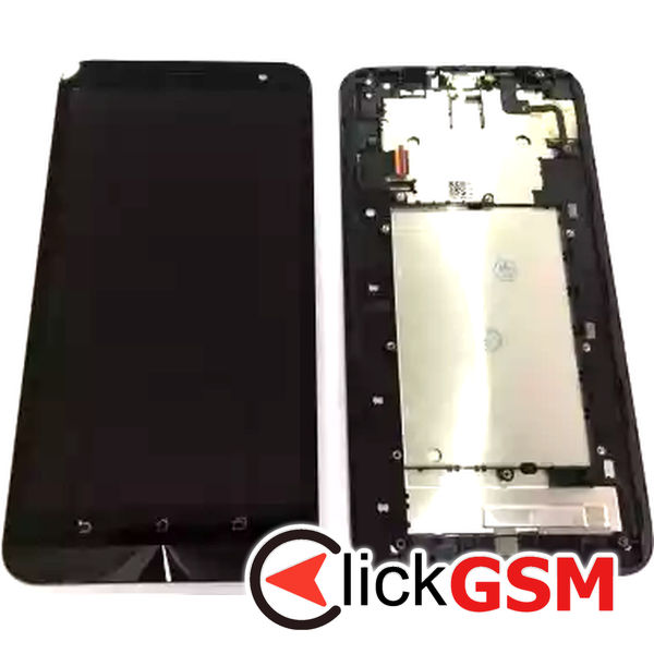 Piesa Piesa Display Cu Touchscreen Si Rama Negru Asus Zenfone 2 Laser 33as