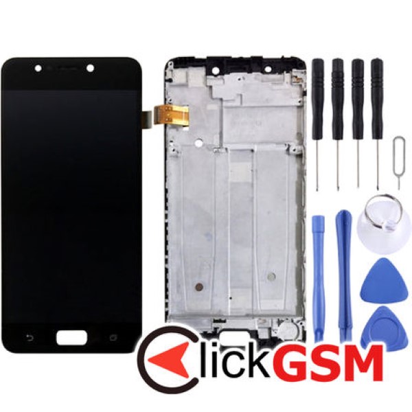 Piesa Display Cu Touchscreen Si Rama Negru Asus Zenfone 4 Max 25a1