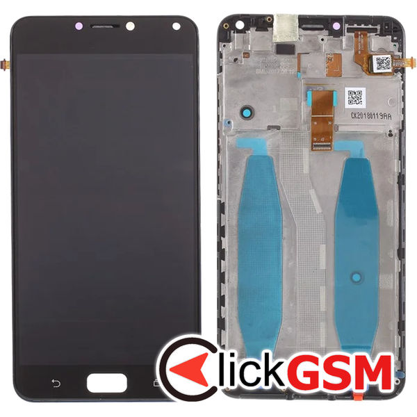 Piesa Display Cu Touchscreen Si Rama Negru Asus Zenfone 4 Max 4qih