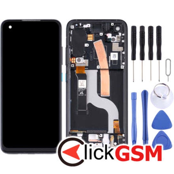 Piesa Display Cu Touchscreen Si Rama Negru Asus Zenfone 8 25e0