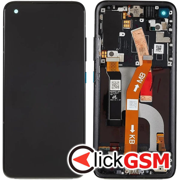 Piesa Display Cu Touchscreen Si Rama Negru Asus Zenfone 8 4qji